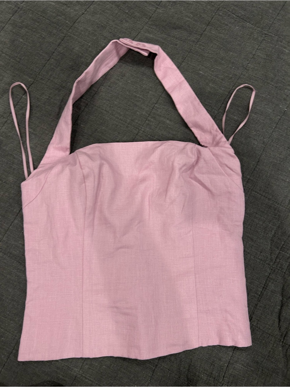 Aritzia Whisper Linen Halter Top